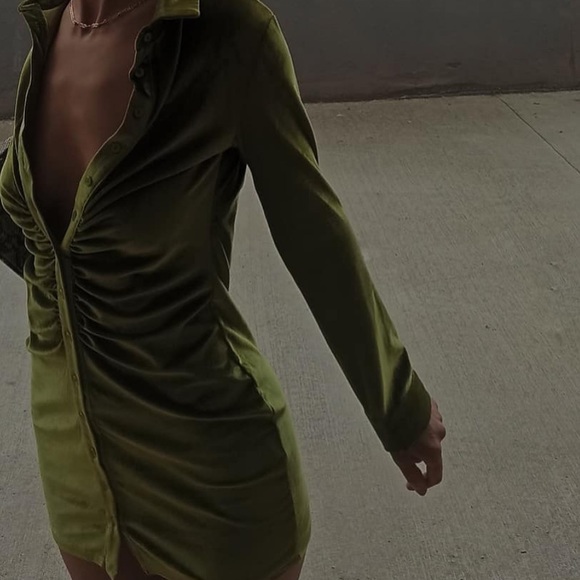 With Jean andy dress green xs never worn - Picture 4 of 4